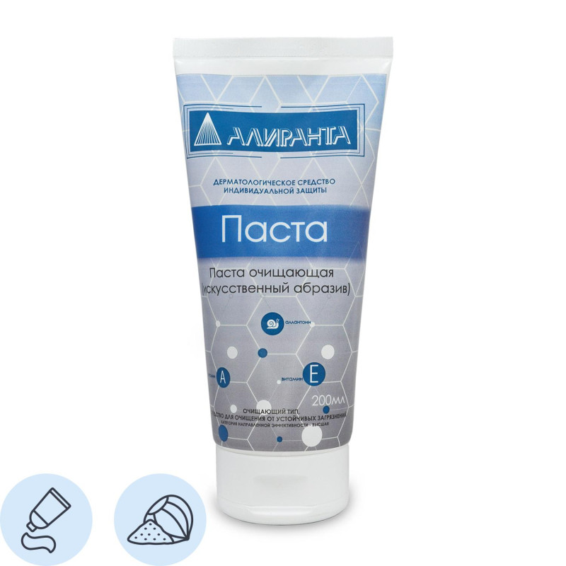 Паста очищающая искусственный абразив 200мл АЛИРАНТА  20011