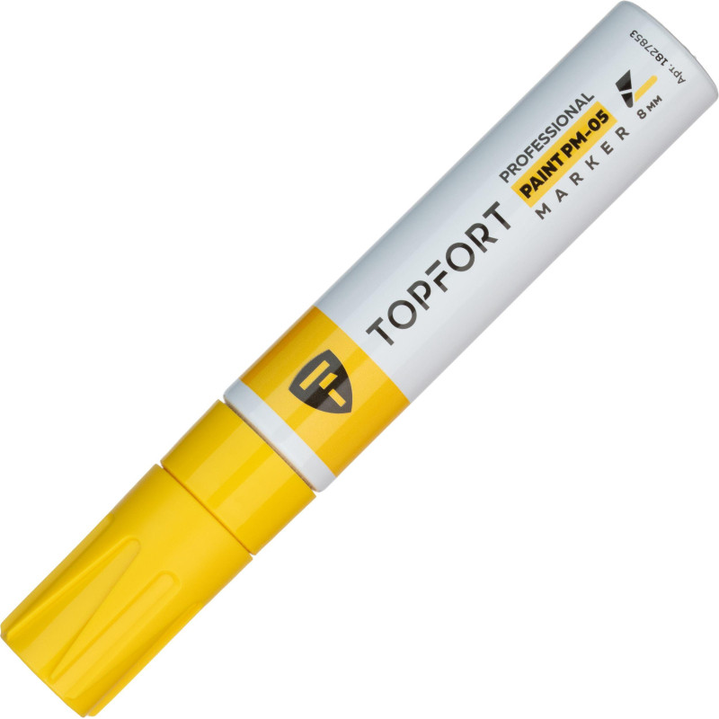 Маркер лаковый TOPFORT Paint 8 мм желтый