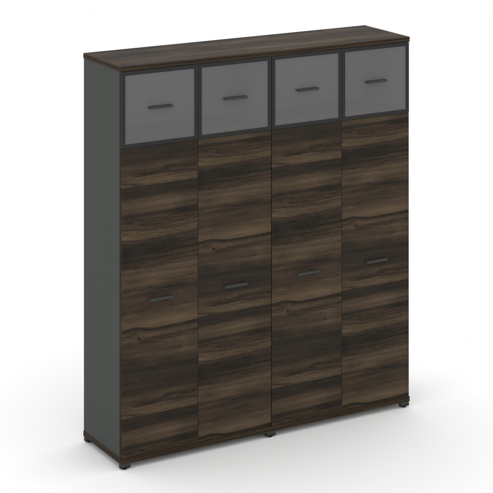 Concept Шкаф 2 широкие секции, 5 ниш CN.STS-527 RPB A Дуб Мали/Антрацит/Металл Антрацит/Прозрачный 1 Concept Шкаф 2 широкие секции, 5 ниш CN.STS-527 RPB A Дуб Мали/Антрацит/Металл Антрацит/Прозрачный 1