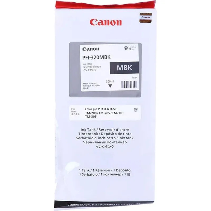Картридж струйный Canon PFI-320MBK (2889C001) чер.мат. для TM-200/205/300