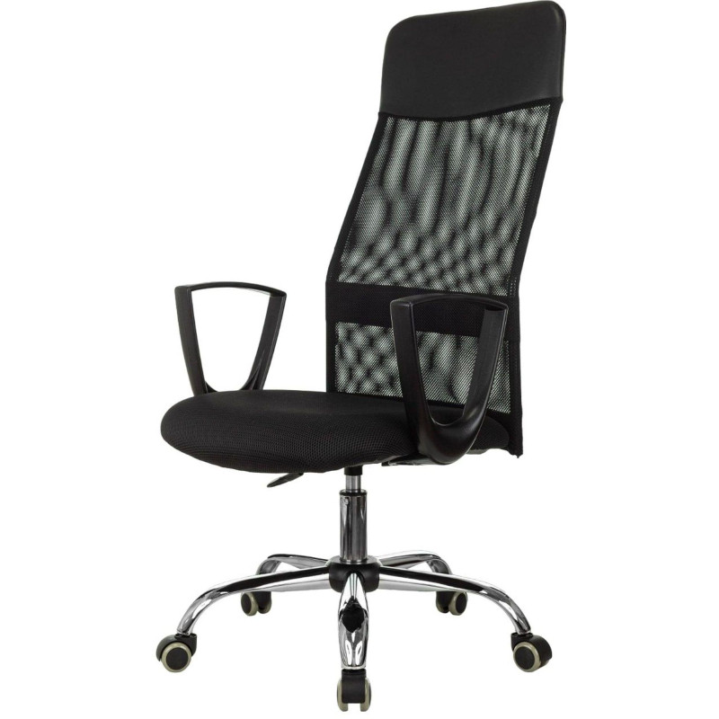 Кресло 0MX_VB_EChair-510 TW сетка/ткань черный хром