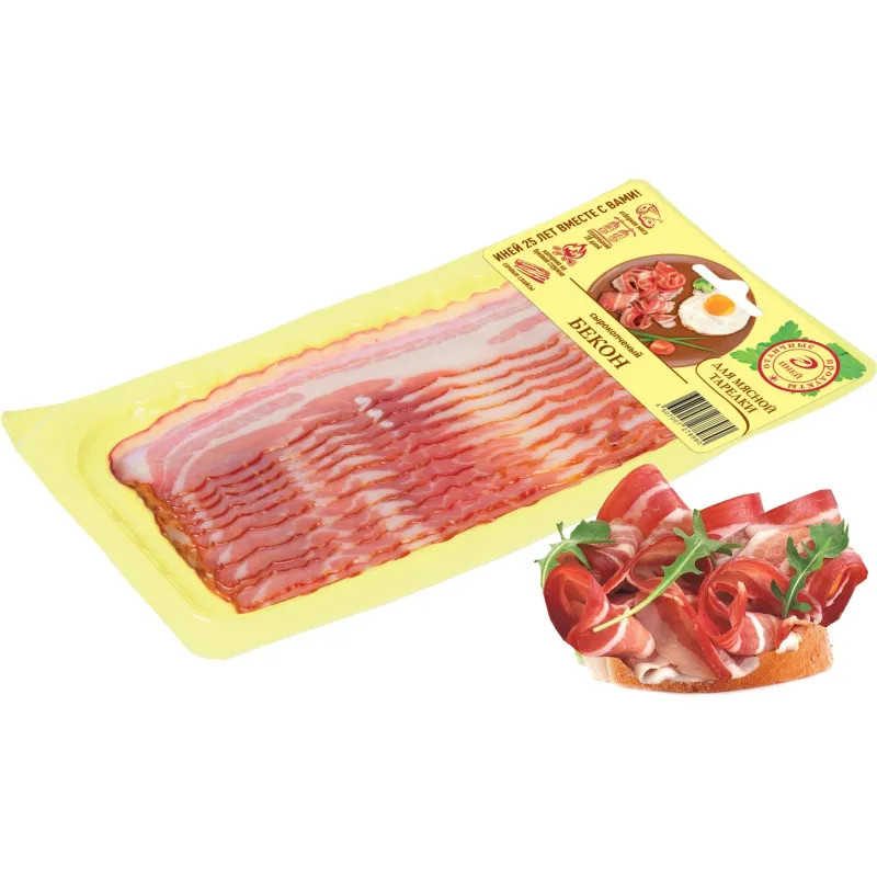 Бекон Иней с/к в/у нарезка 100г