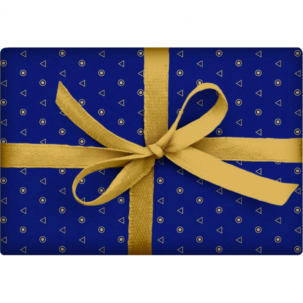 Бумага упаковочная орнамент круги и треугольники арт.15.11.02410