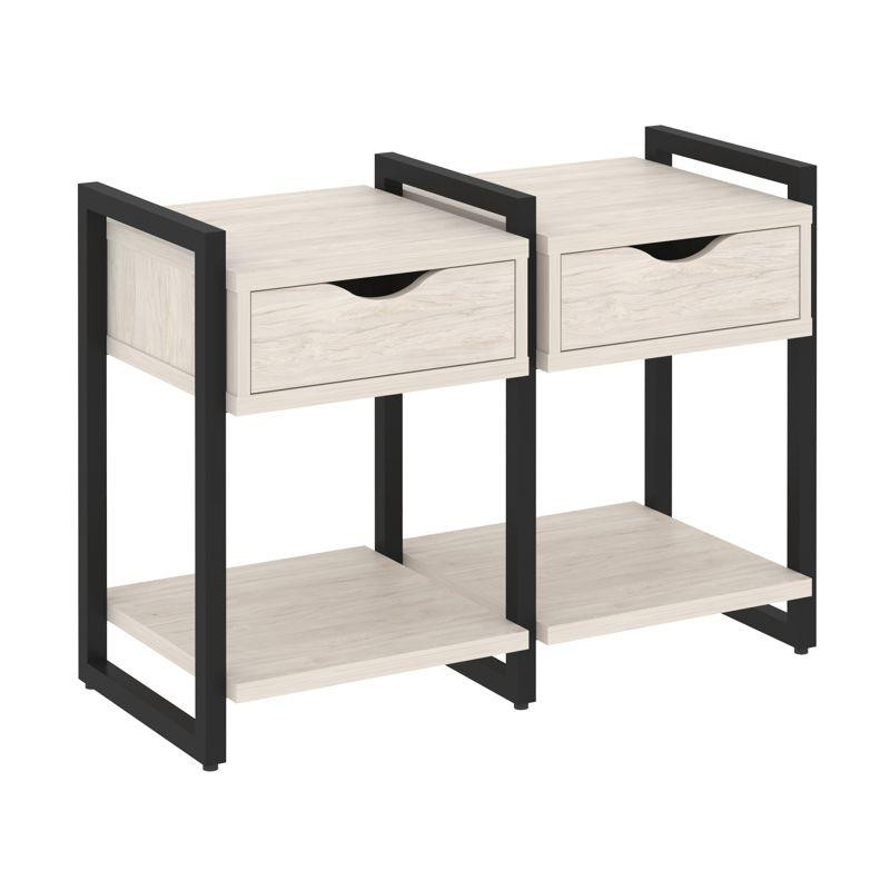 Loft Тумба на регулируемых опорах VR.L-TN-1.O Денвер Светлый/Металл Черный 970*460*719