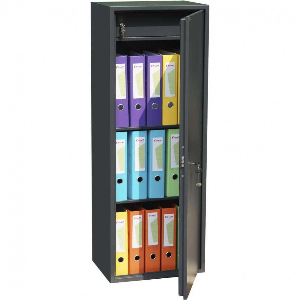 Шкаф для бумаг металлический Комус Мебель TSL-125M, 460х340х1250 мм