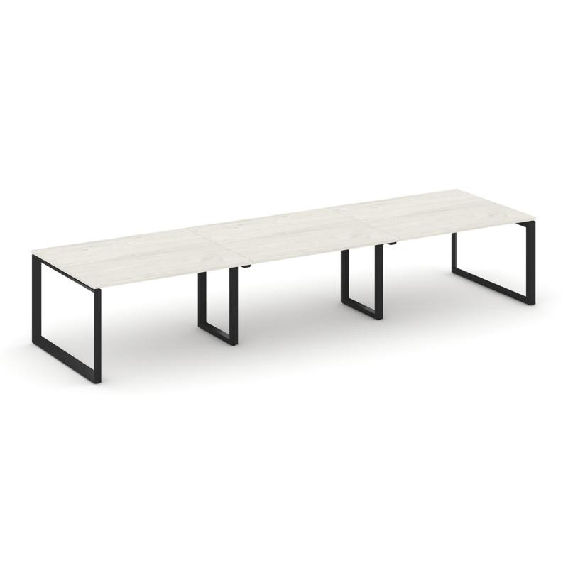 Style Project Стол переговорный SN-59O.SPRG-053.3 Дуб Наварра/Металл Черный 4140*1180*750