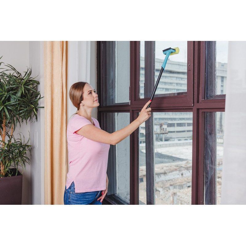 Швабра для мытья окон Step (губка, сгон, черенок 44см) SV3869НБС Швабра для мытья окон Step (губка, сгон, черенок 44см) SV3869НБС