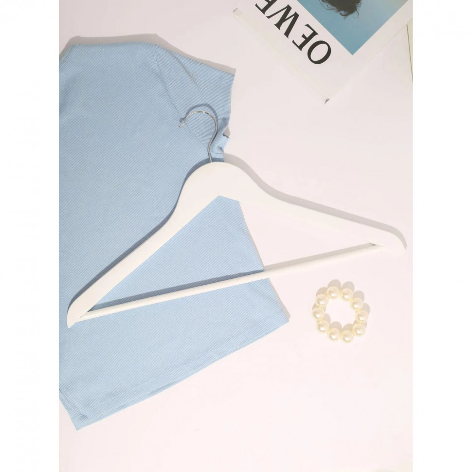 Вешалка-плечики WW_LH001-CW/CU3013M-W3 дерев,перк,плос,р48-50бел УП3шт