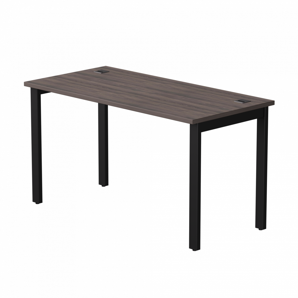 Стол прямой Everprof EVO (ЭВО) на металлокаркасе 1380х670х755 мм Дуб Пасадена/Черный
