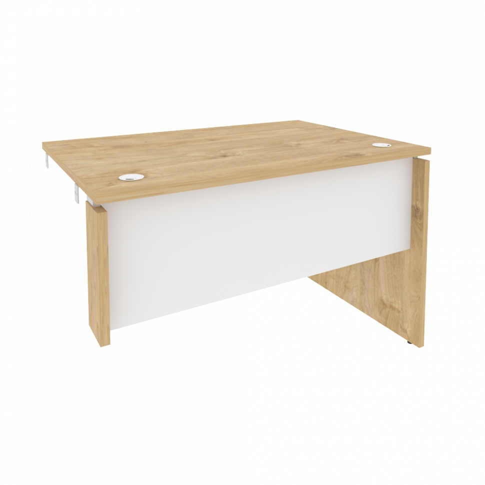 Onix Стол-приставка правый к опорным элементам O.SPR-2.8 (R) Тиквуд Светлый/Белый Бриллиант 1180*800