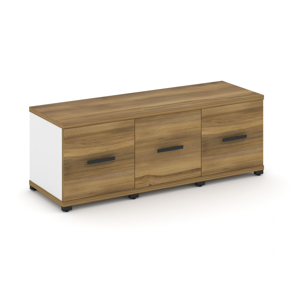 Concept Шкаф 3 узкие секции, 1 ниша CN.STU-133 B Сандал Янтарный/Белый Бриллиант/Металл Черный 1252*