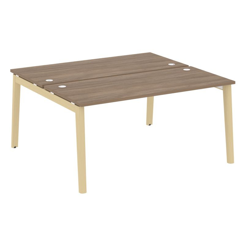 Onix Wood Рабочая станция OW.D.RS-2.4.7 Дуб Аризона/Дуб Светлый/Металл Белый 1580*1475*750