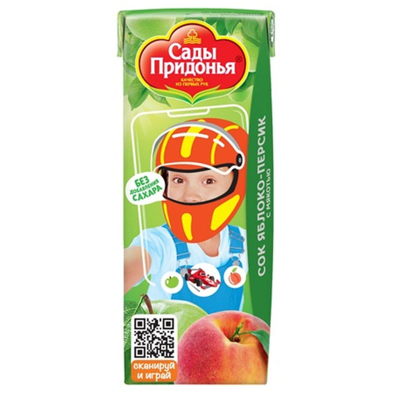 Сок Сады Придонья яблочно-персиковый 0,2л