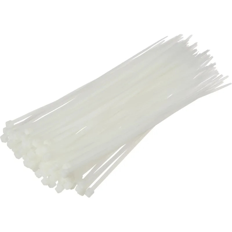 Хомут стяжка нейлоновая TOPFORT 4х200 (3,6х200 мм) белый 100 шт/уп