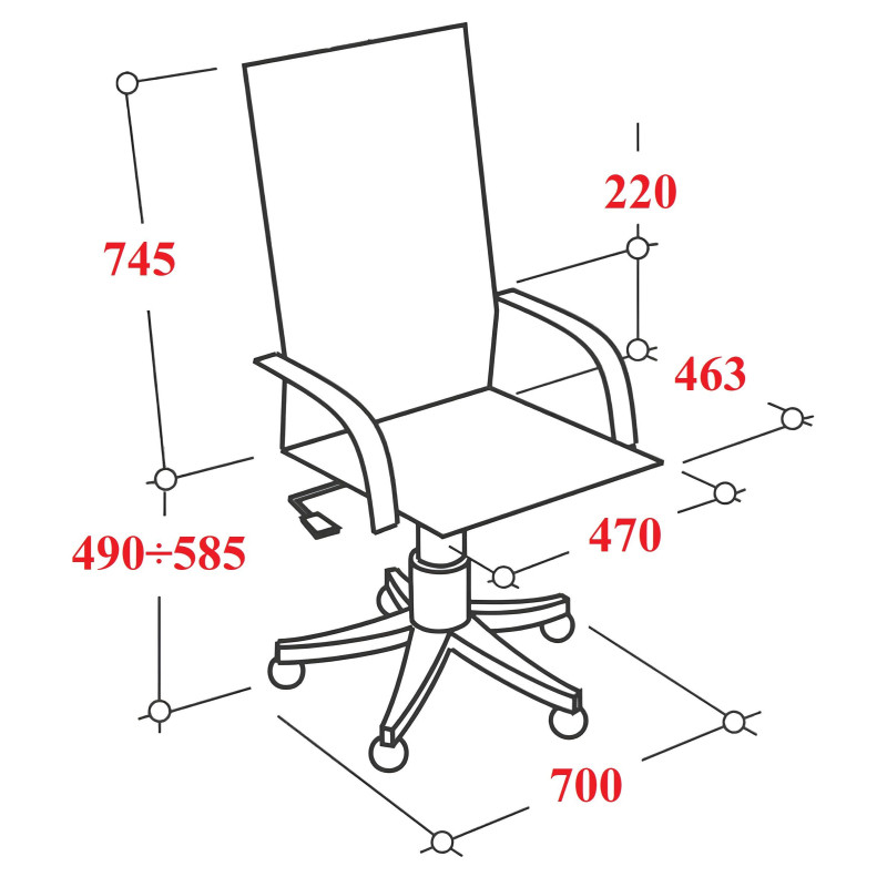 Кресло МТ_Easy Chair/SU-B-8/подл.158/осн.003 черный
