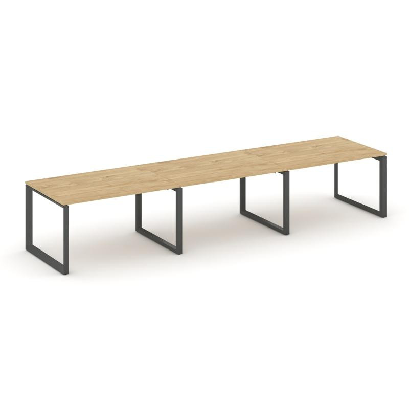 Style Project Стол переговорный SN-59O.SPRG-024.3 Тиквуд Светлый/Металл Антрацит 4740*980*750