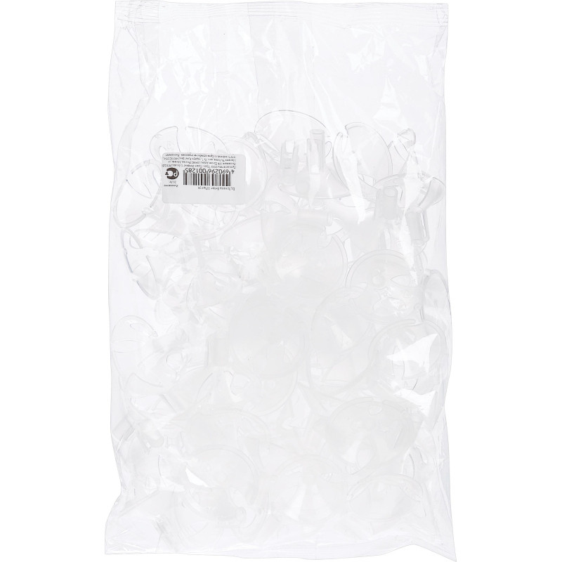 Зажимы Белые 100шт/уп