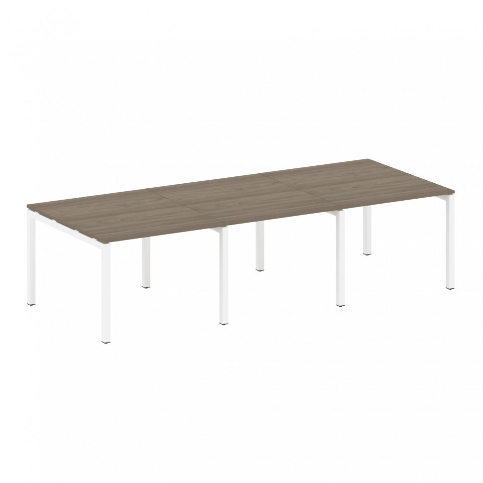Metal System Quattro Переговорный стол (3 столешницы) на П-оразном м/к 50БП.ПРГ-3.1 Вяз Благородный/