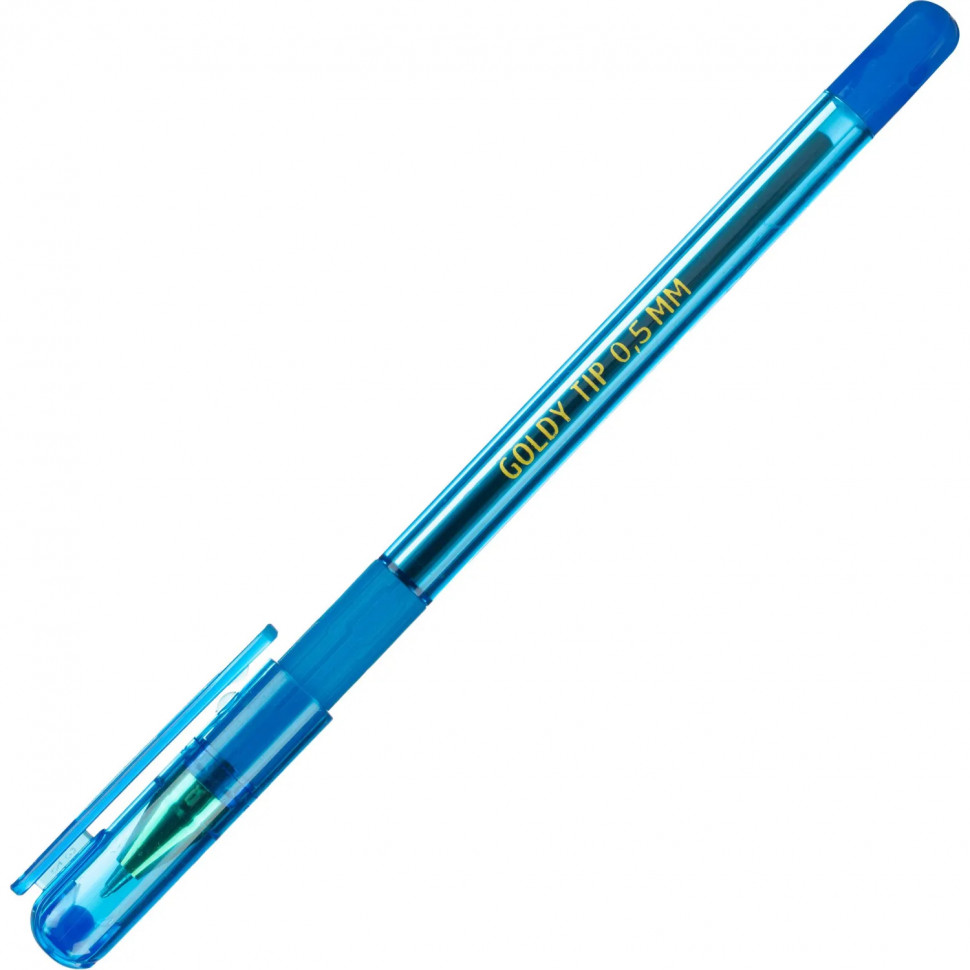 Ручка шариковая неавтом. Attache GOLDY TIP дш0,7мм лин0,5мм син, манж,тонир