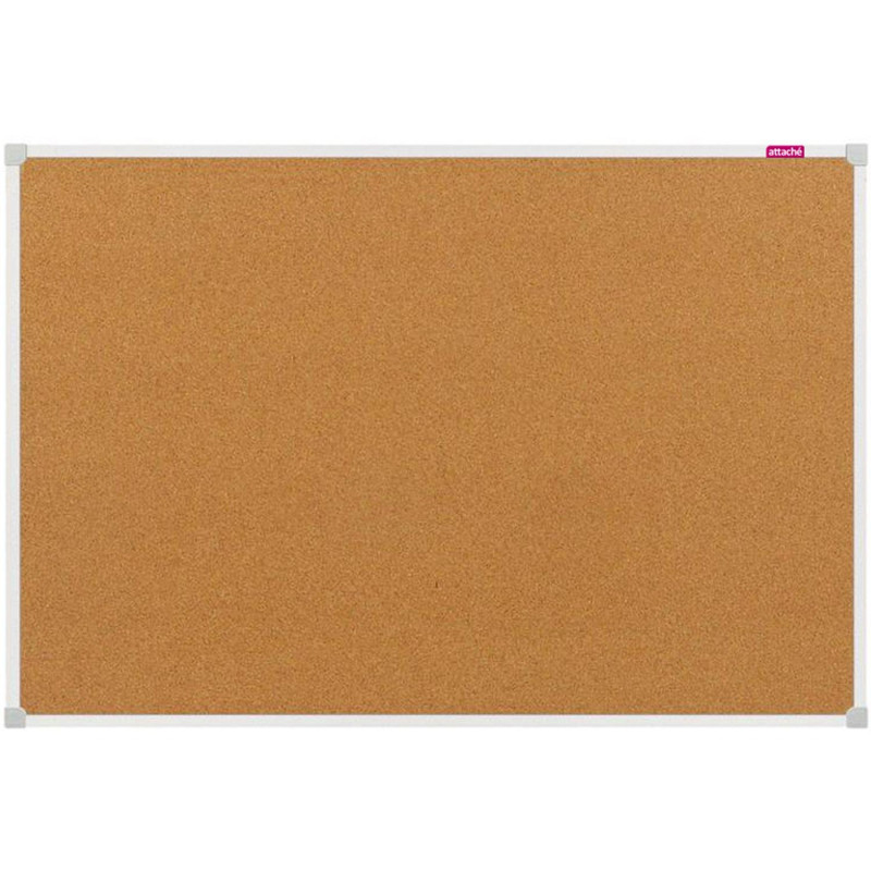 Доска пробковая 90х120 алюмин. рама ATTACHE