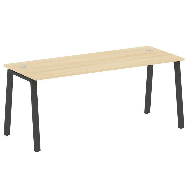Metal System Стол письменный на А-образном м/к БА.СП-5 Акация Лорка/Металл Антрацит 1800*720*750 Metal System Стол письменный на А-образном м/к БА.СП-5 Акация Лорка/Металл Антрацит 1800*720*750