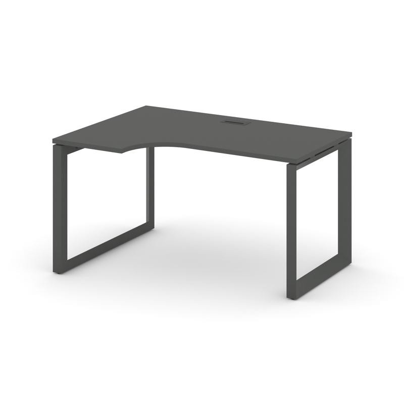 Style Project Стол рабочий эргономичный SN-59O.SPA-001(L) Антрацит/Металл Антрацит/Черный Заглушка 1