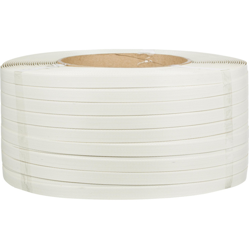 Стреппинг лента Полипропиленовая 19мм х 1,0 (1000 м.) Белая Стреппинг лента Полипропиленовая 19мм х 1,0 (1000 м.) Белая
