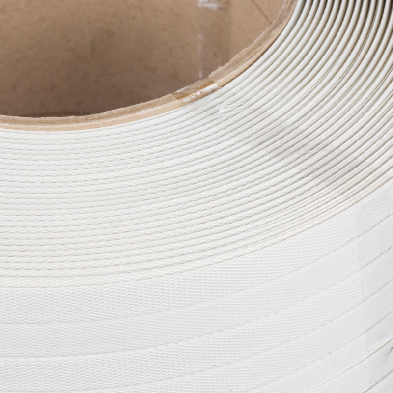 Стреппинг лента Полипропиленовая 19мм х 1,0 (1000 м.) Белая Стреппинг лента Полипропиленовая 19мм х 1,0 (1000 м.) Белая