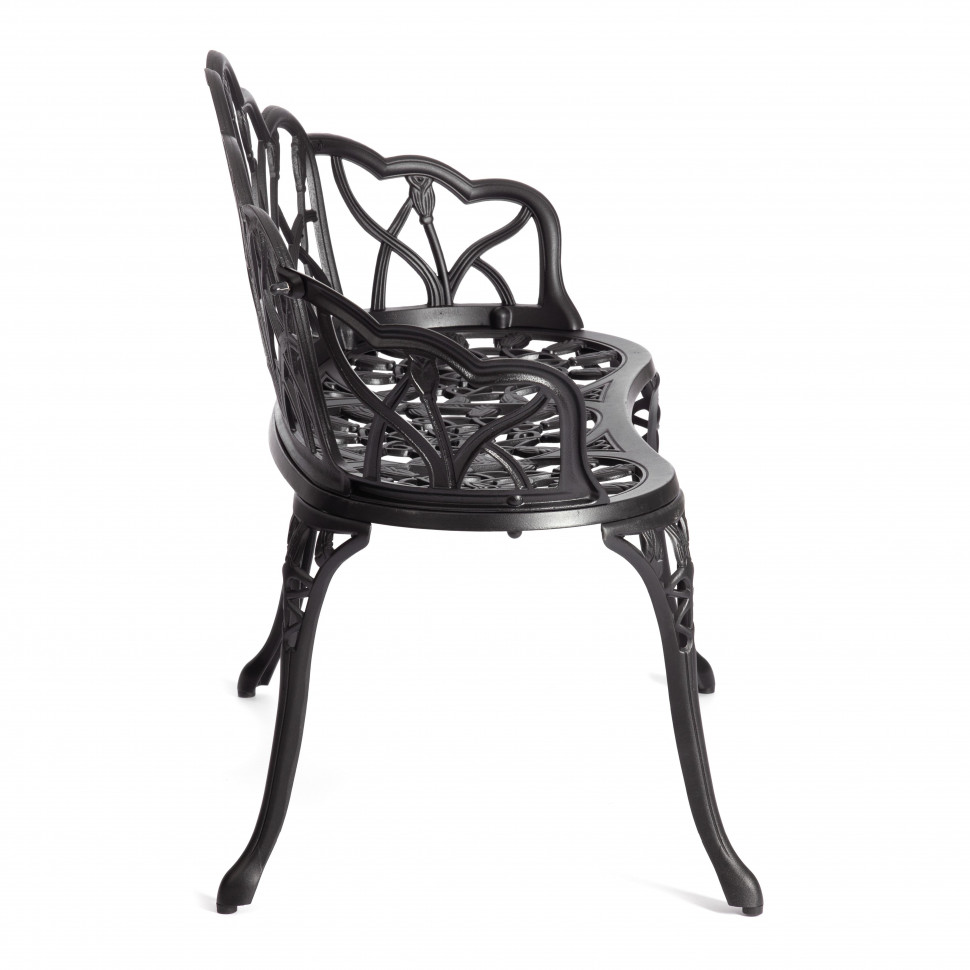 Скамья Secret de Maison Strauss (Штраус) алюминиевый сплав, 99хх56х76см, черный