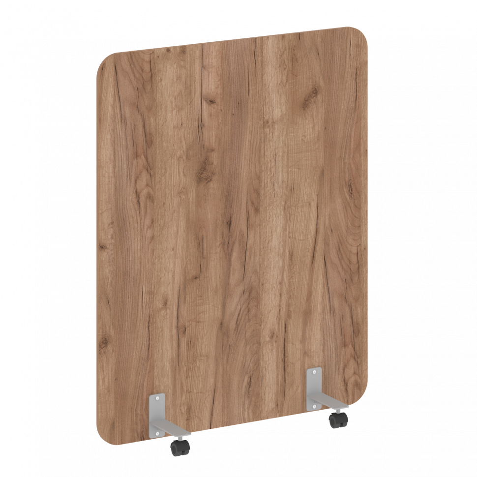 R-line Перегородка на металлических опорах, на роликах DP.R-120-150 Дуб Табак/Металл Серый 1200*18*1