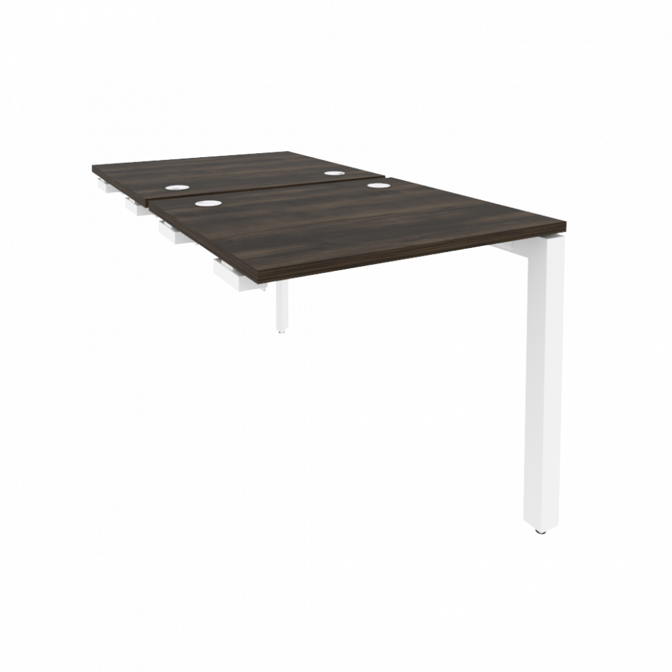 Onix Стол-приставка двойной на П-образном м/к к опорным элем. O.MP-D.SPR-0.7 Дуб Мали/Металл Белый 7