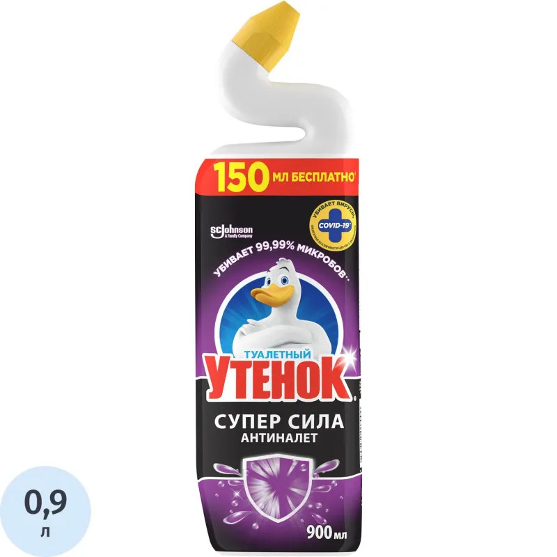 Средство для сантехники  Туалетный Утенок Антиналет для унитаза  900 мл