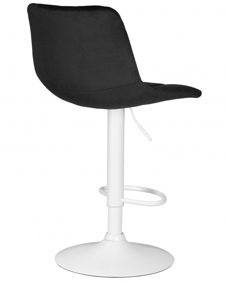 Стул барный DOBRIN TAILOR WHITE, черный велюр (MJ9-101)