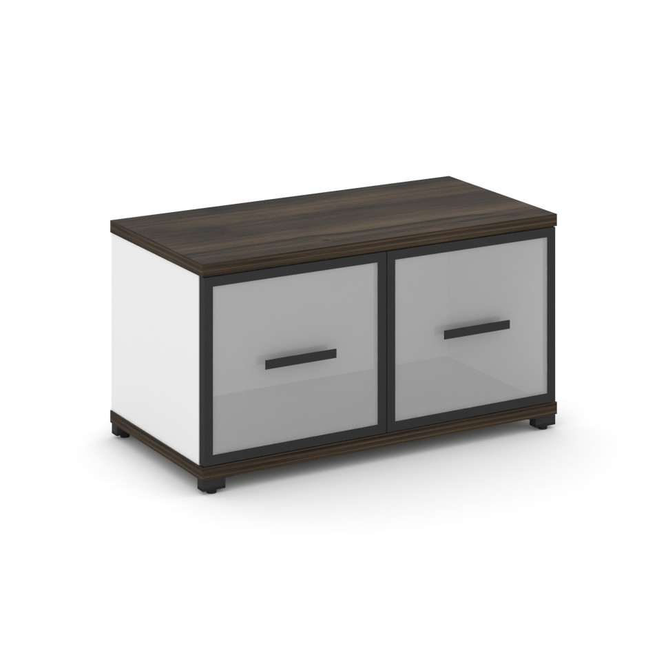 Concept Шкаф 1 широкая секция, 1 ниша CN.STS-113 RMB B Дуб Мали/Белый Бриллиант/Металл Черный/Сатин