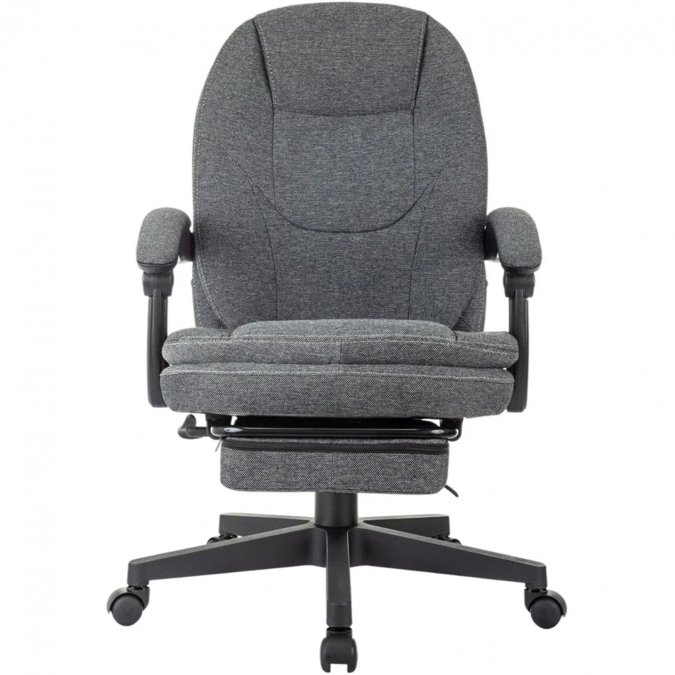 Кресло VB_Бюрократ CH-868MSG-BF серый с подст.для ног черный