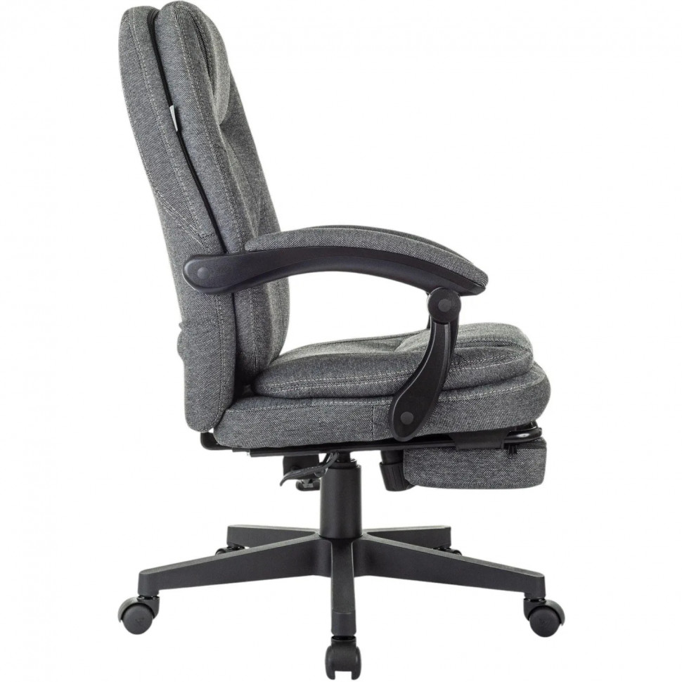 Кресло VB_Бюрократ CH-868MSG-BF серый с подст.для ног черный