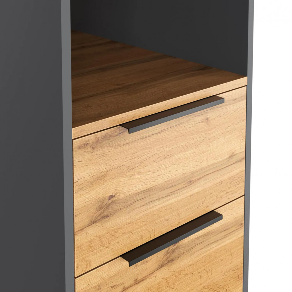 Тумба приставная К-Loft 241T001 дуб натур./графит