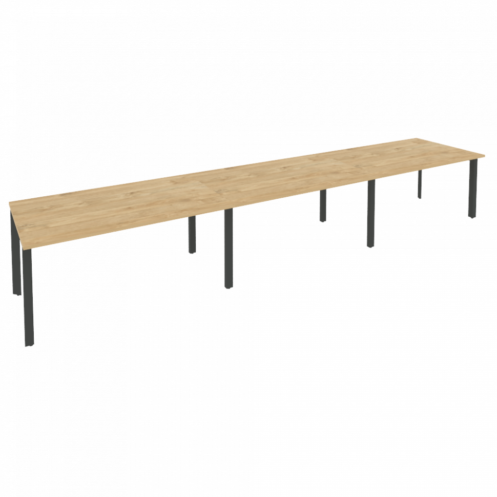 Onix Стол переговорный O.MP-PRG-3.4 Тиквуд Светлый/Металл Антрацит 4740*980*750 Onix Стол переговорный O.MP-PRG-3.4 Тиквуд Светлый/Металл Антрацит 4740*980*750