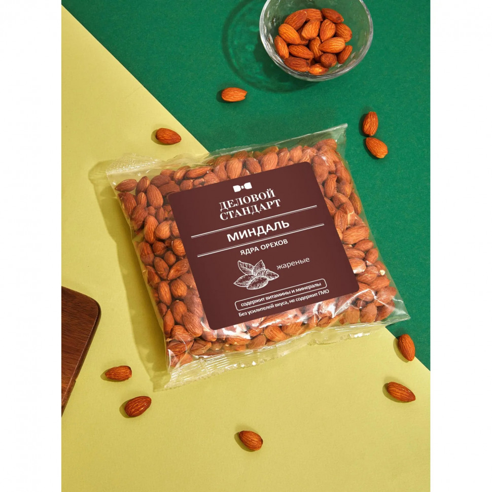 Миндаль жареный,Деловой Стандарт,500г СПБ