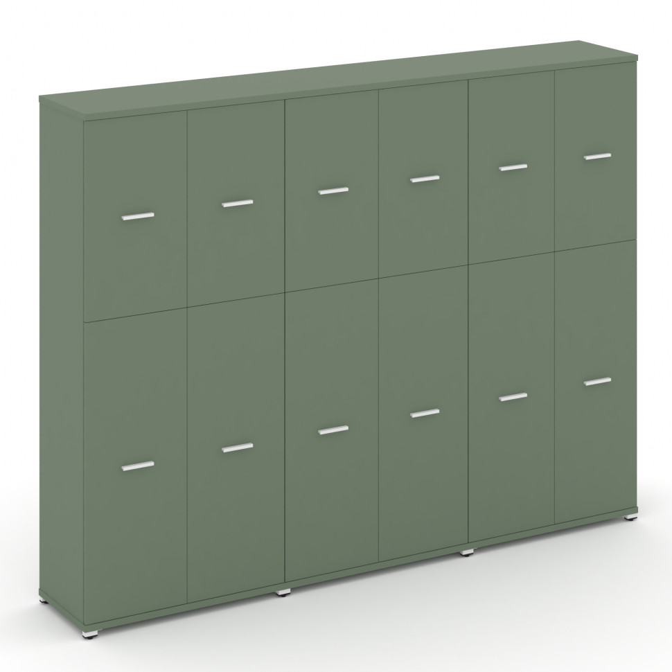 Concept Шкаф 3 широкие секции, 5 ниш CN.STS-535 W Кобо/Металл Белый 2500*420*1922