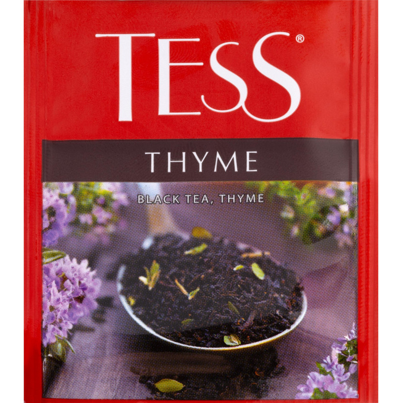Чай черный Tess Thyme 100 пакетиков (чабрец)