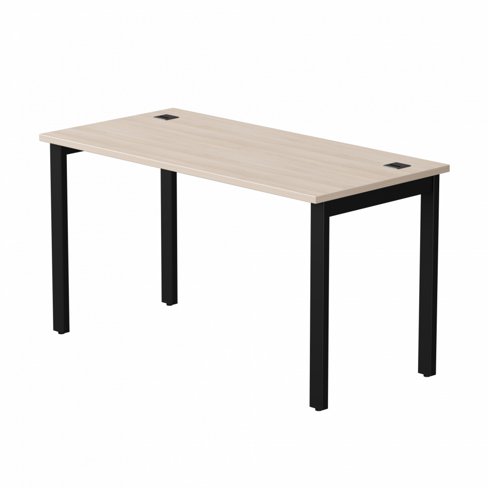 Стол прямой Everprof EVO (ЭВО) на металлокаркасе 1380х670х755 мм Дуб Соната/Черный