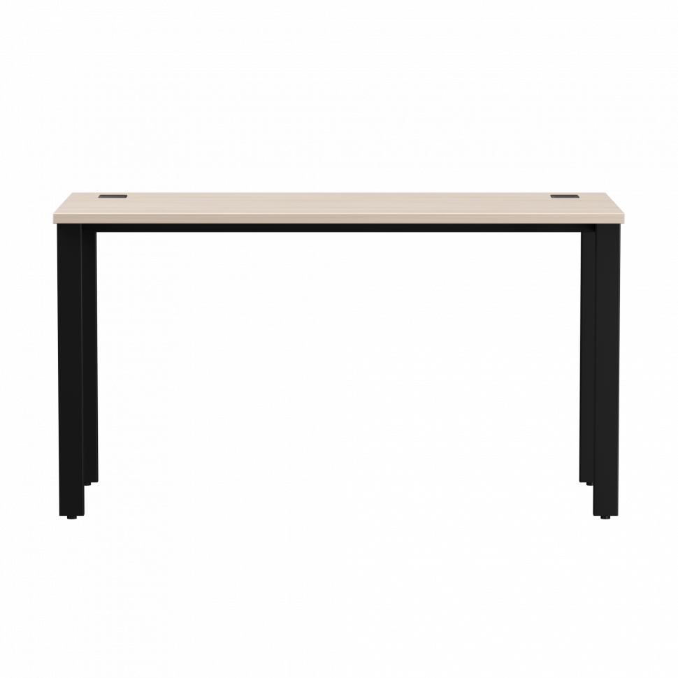 Стол прямой Everprof EVO (ЭВО) на металлокаркасе 1380х670х755 мм Дуб Соната/Черный