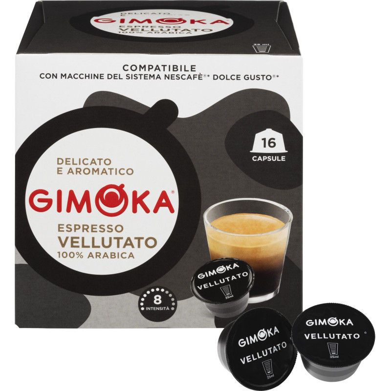 Кофе в капсулах Gimoka Dolce Gusto Espresso Velluato (DG), 16кап/уп