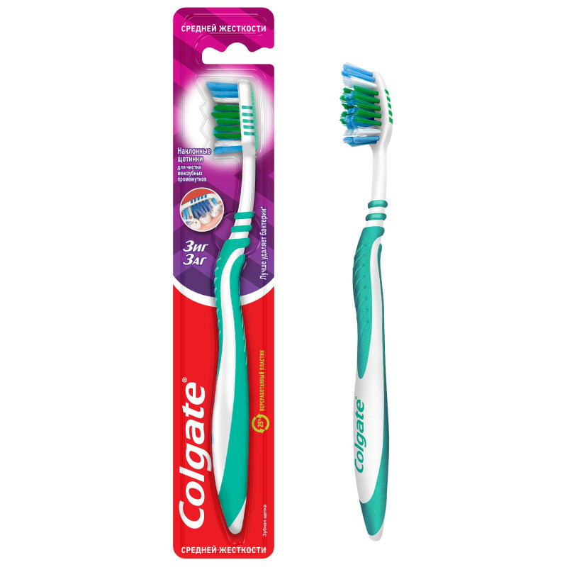 Зубная щетка COLGATE ЗигЗаг средней жесткости