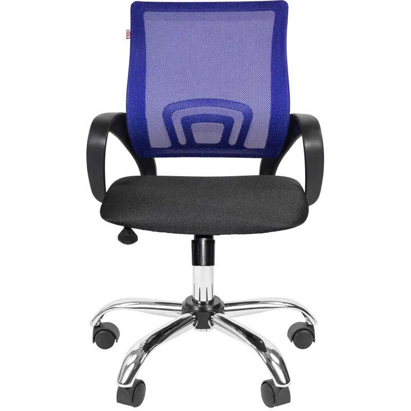 Кресло ТП 304 сетка/ткань,синий/черный,хром
