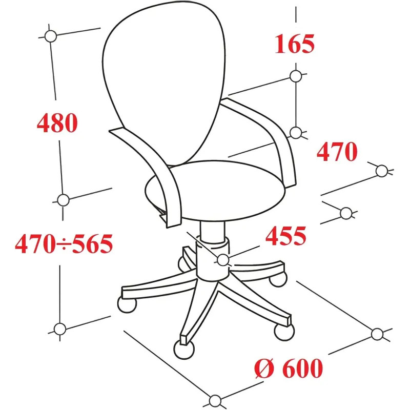 Кресло ТП 304 сетка/ткань,синий/черный,хром
