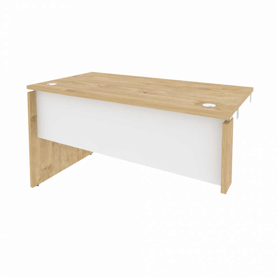 Onix Стол-приставка левый к опорным элементам O.SPR-3.7 (L) Тиквуд Светлый/Белый Бриллиант 1380*720*