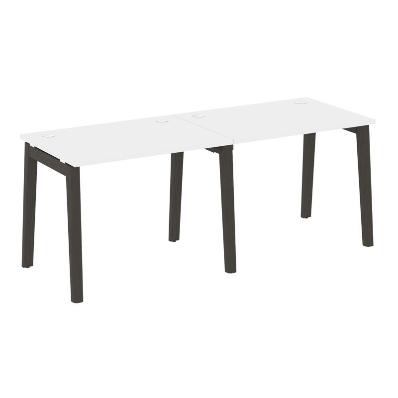 Onix Wood Рабочая станция OW.RS-2.1.7 Белый Бриллиант/Дуб Темный/Металл Антрацит 1960*720*750