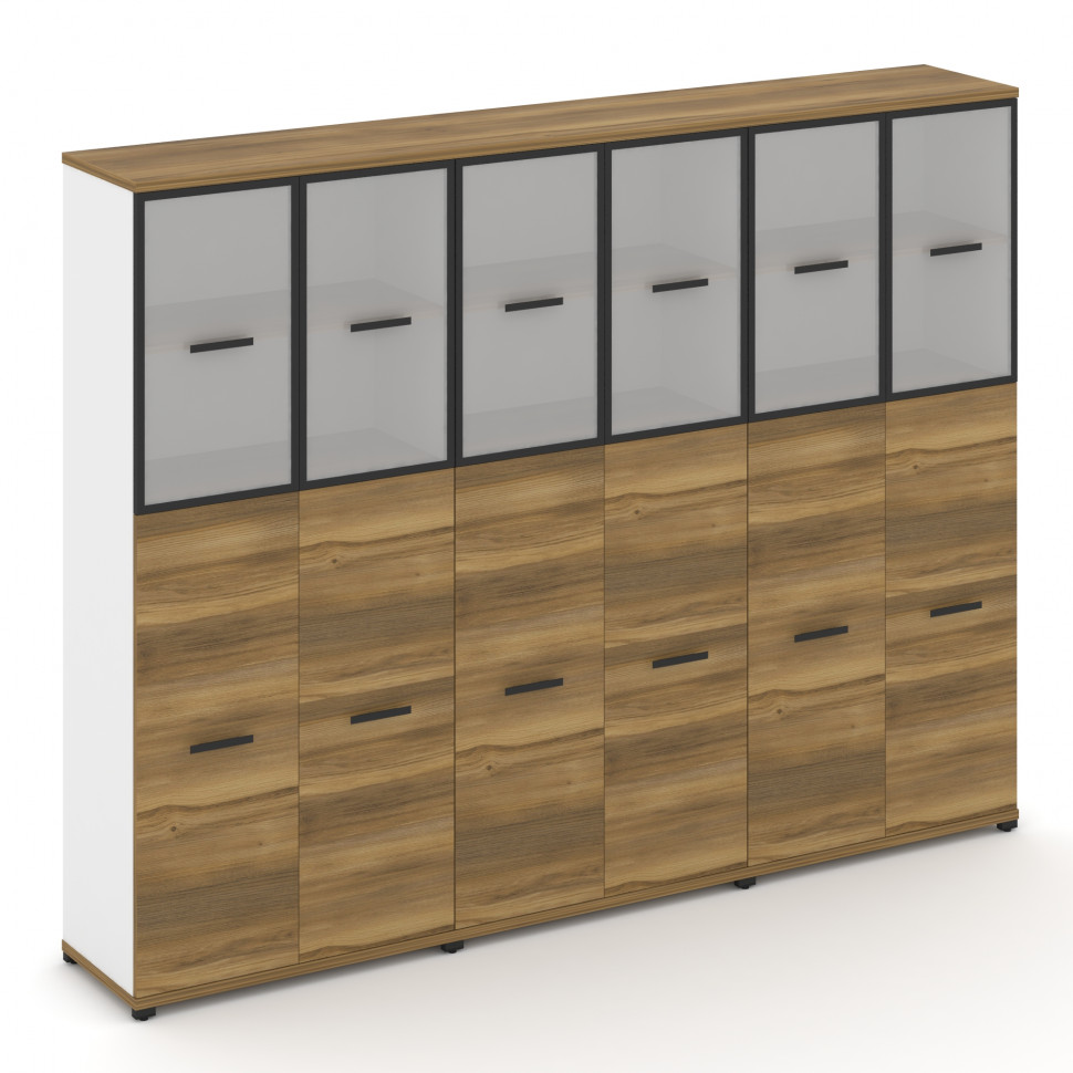 Concept Шкаф 3 широкие секции, 5 ниш CN.STS-535 RMB B Сандал Янтарный/Белый Бриллиант/Металл Черный/ Concept Шкаф 3 широкие секции, 5 ниш CN.STS-535 RMB B Сандал Янтарный/Белый Бриллиант/Металл Черный/